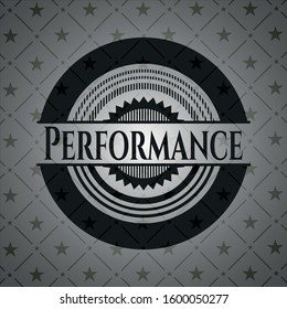 Performance dark emblem. Retro. Vector Illustration. Detailed.