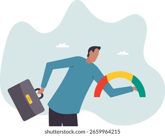 Evaluación del desempeño, evaluación de la calificación del empleado, revisión de la evaluación o empleado de alto potencial, sobre un hombre y su vida.
