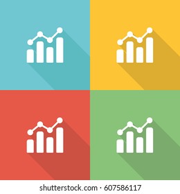 Performance Flat Icon Concept