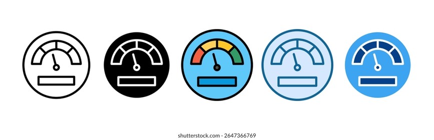 LeistungsindikatorsymbolSammlung mehrerer Stile festlegen