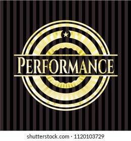 Performance golden emblem