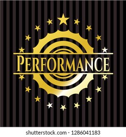 Performance golden emblem