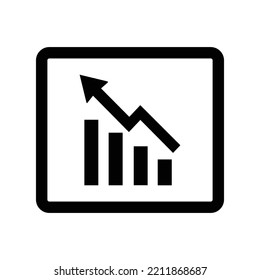 Performance icon. Black vector graphics.