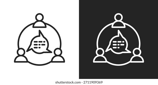 Icono De Rendimiento En Estilo De Línea En Blanco Y Negro
