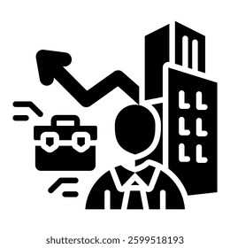 Performance Icon in Blue Color Style. Simple Flat Icon Vector. Simple Vector Design