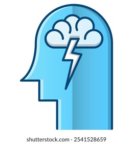 performance  icon, blue gradient vector illustration