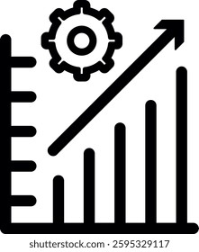 Performance Icon Design Outline Black