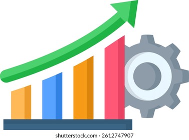 Performance Icon Flat Vector Illustration