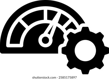 Performance Icon Glyph Vector Illustration