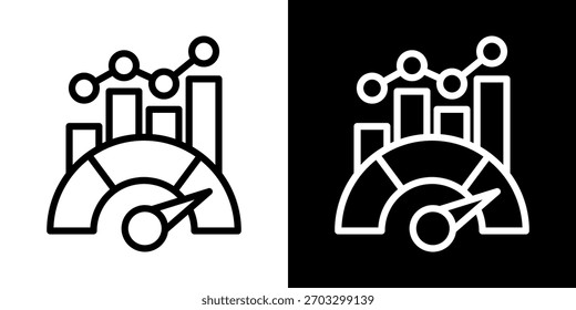 Performance Icon Of Line Black And White Style Vector Illustration

