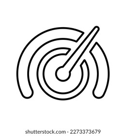 Performance icon. Line icon, outline symbol.