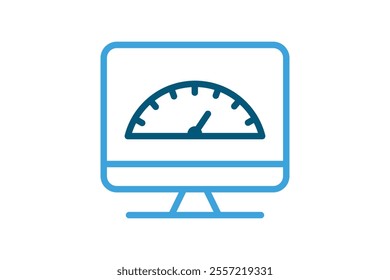 Performance icon. line icon style. icon related to IT. IT architecture elements vector illustration