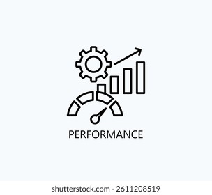 Performance Icon Or Logo Isolated Illustration