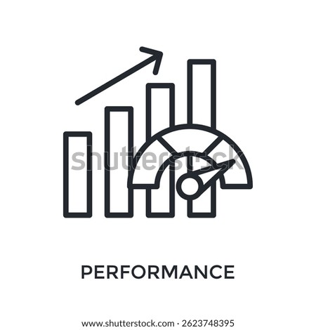 Performance Icon Outline Style. Vector Illustration For Graphic Design