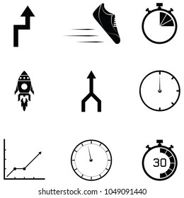performance icon set