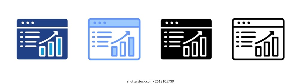 Performance icon set multiple style collection
