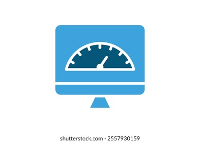 Performance icon. solid icon style. icon related to IT. IT architecture elements vector illustration