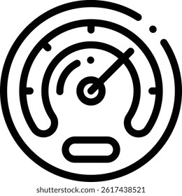 performance icon. Thin Linear Style Design Isolated On White Background