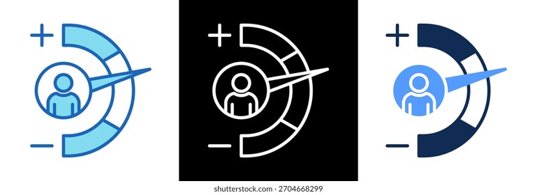 Performance Icon Ilustración vectorial tripplestyle