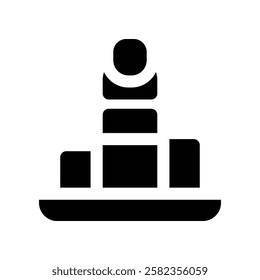 performance icon. vector glyph icon for your website, mobile, presentation, and logo design.