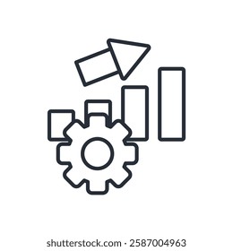 performance icon. vector.Editable stroke.linear style sign for use web design,logo.Symbol illustration.