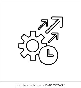 Leistungssymbole. einfacher Zeilenvektor