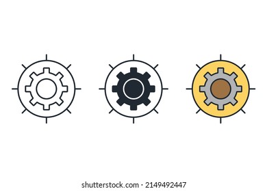 performance icons  symbol vector elements for infographic web