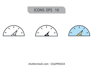 performance icons  symbol vector elements for infographic web