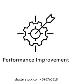 Performance Improvement Vector Line Icon