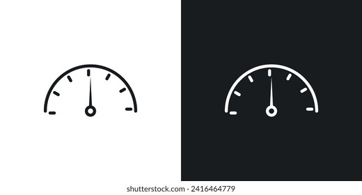 Performance indicator icon designed in a line style on white background.
