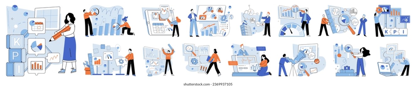 Performance indicator. Vector illustration. Performance indicators provide valuable insights into business performance The index serves as pointer to overall performance levels Performing well in key