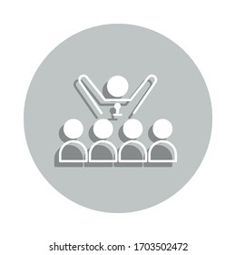 performance, leader badge icon. Simple glyph, flat vector of Miscellaneous icons for ui and ux, website or mobile application