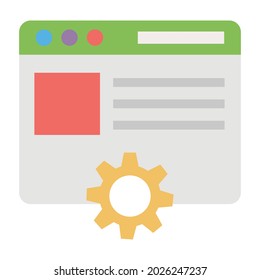 Performance management flat vector icon which can easily modify or edit 