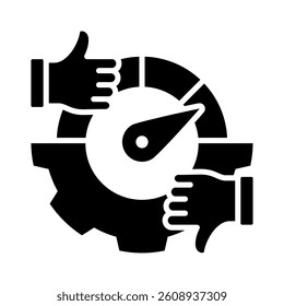 Performance Management Icon Element for Design