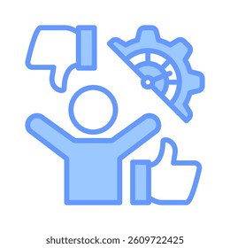 Performance Management Icon Element for Design