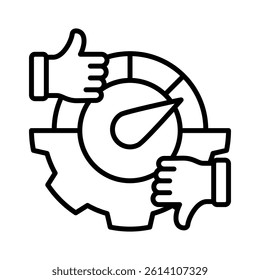 Performance Management Icon Element for Design