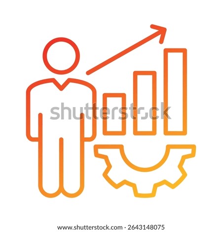 Performance Management Icon Element for Design