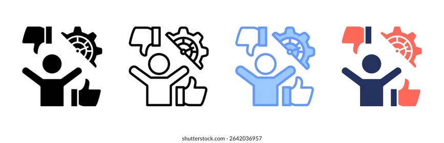 Performance Management icon sheet multiple style collection