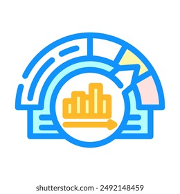 performance measurement business process color icon vector. performance measurement business process sign. isolated symbol illustration