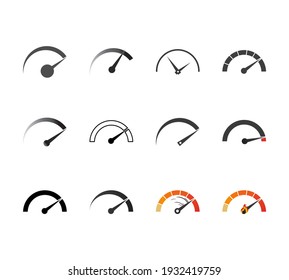 Performance Measurement. Icon Vector, Logo Illustration