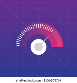 Performance Meter concept colorful style.