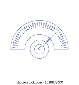 Performance Meter concept flat style. Concept of line icon