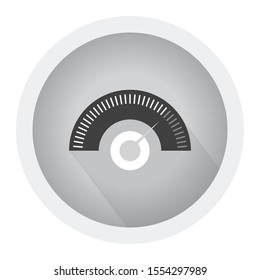 Performance Meter concept flat style. Black and white icon