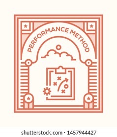 PERFORMANCE METHOD AND ILLUSTRATION ICON CONCEPT