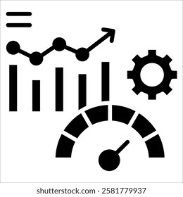 Performance Metrics Icon Element For Design