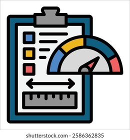 Performance Metrics Icon Element For Design
