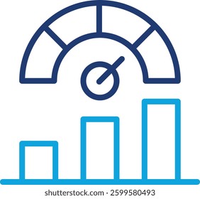 Performance Metrics Icon Element For Design