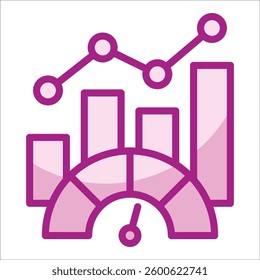 Performance Metrics Icon Element For Design