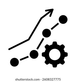 Performance Metrics Icon Element for Design