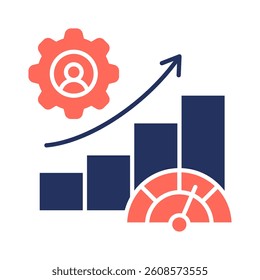 Performance Metrics Icon Element for Design